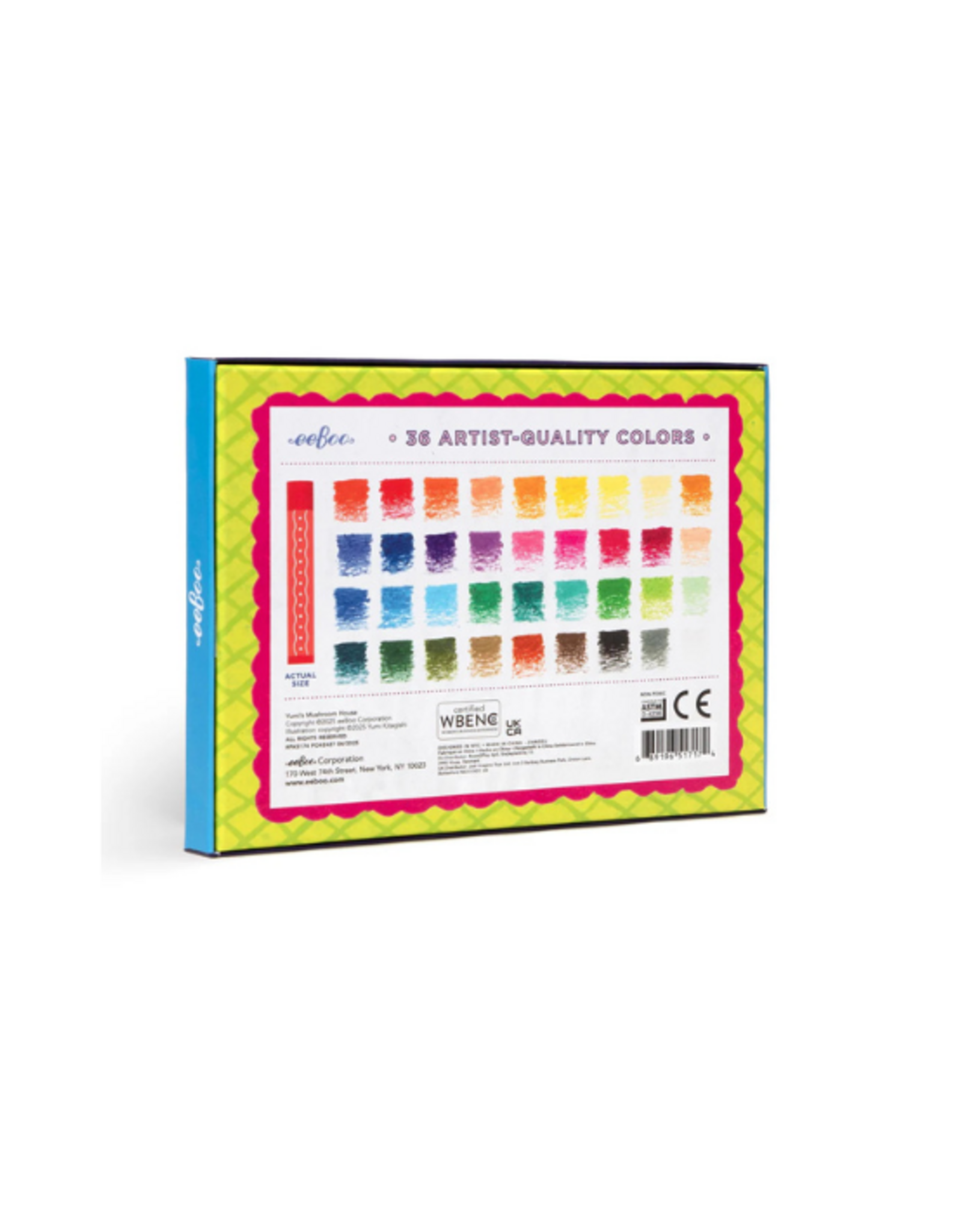 eeBoo eeBoo - Yumi's Mushroom House 36 Oil Pastels