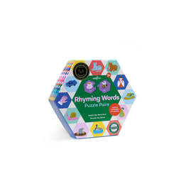 eeBoo Rhyming Words Hexagon Puzzle Pairs