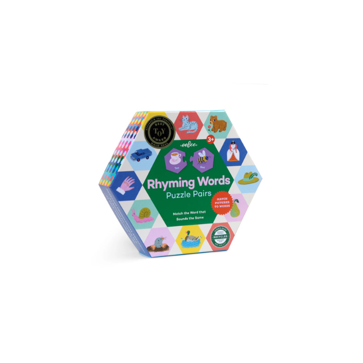 eeBoo - Rhyming Words Hexagon Puzzle Pairs - ToymastersMB.ca - Westmans ...