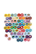 eeBoo eeBoo - Rhyming Words Hexagon Puzzle Pairs