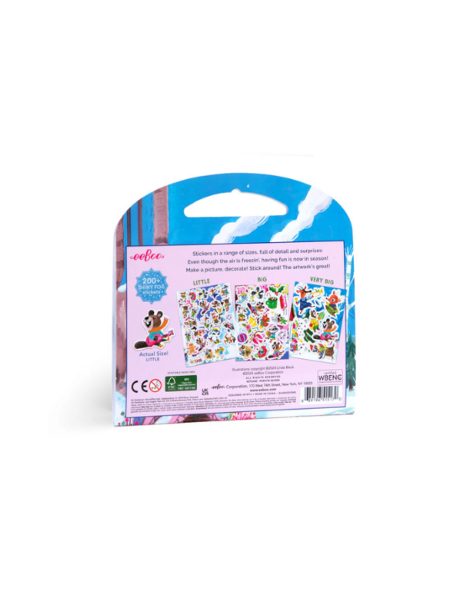 eeBoo eeBoo - Holiday in the Woods Shiny Sticker Book