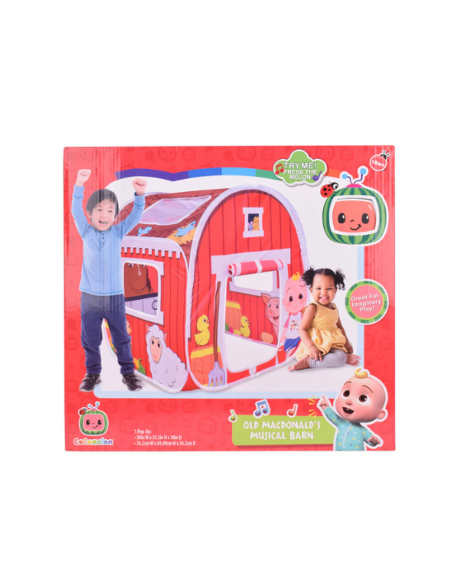 Sunny Days Sunny Days - CoComelon Old MacDonald's Musical Barn Pop Up  Tent