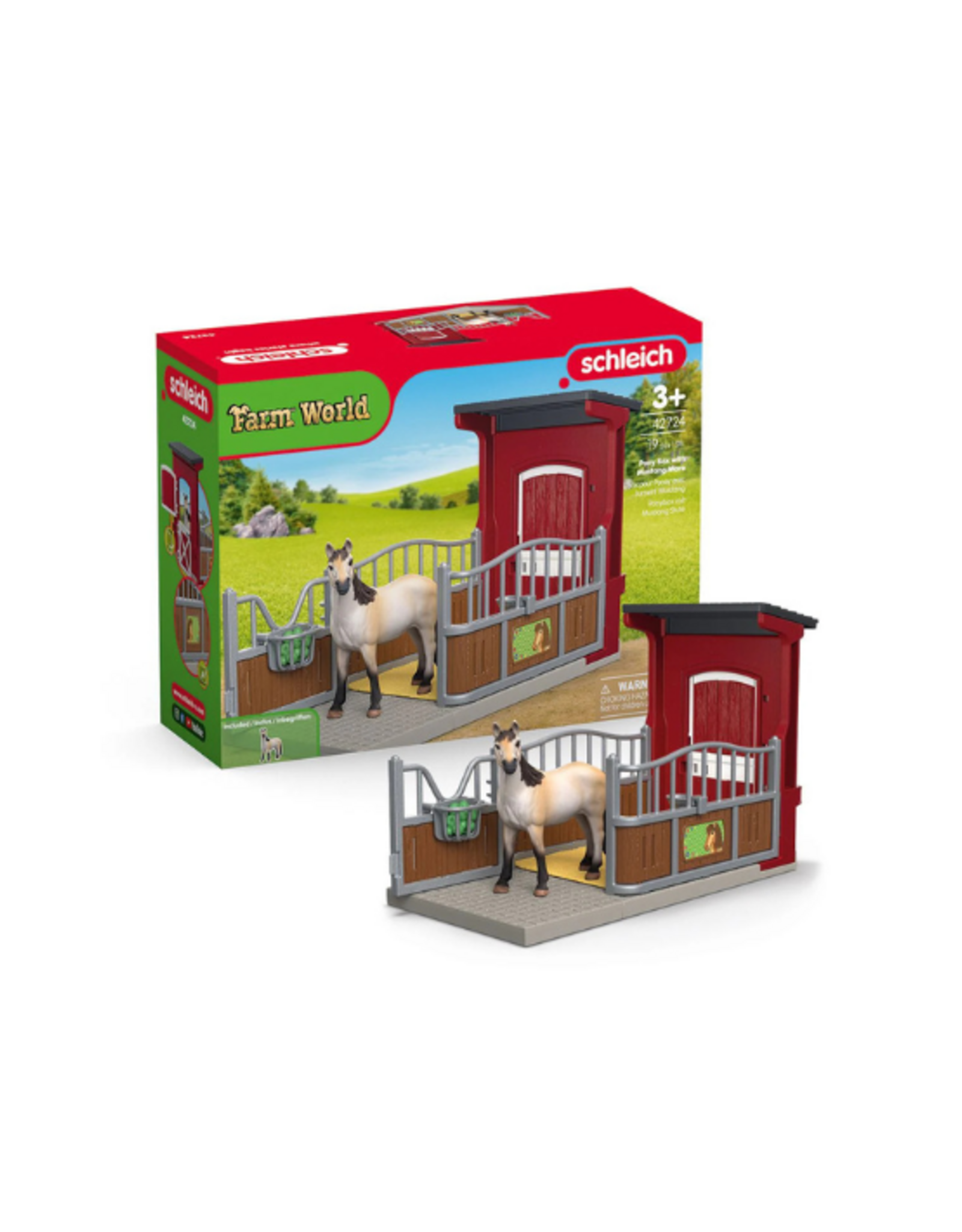 Schleich Schleich - Farm World - 42724 - Ponybox with Mustang Mare