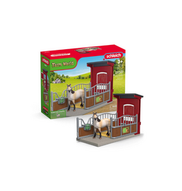 Schleich Farm World 42724 Ponybox with Mustang Mare