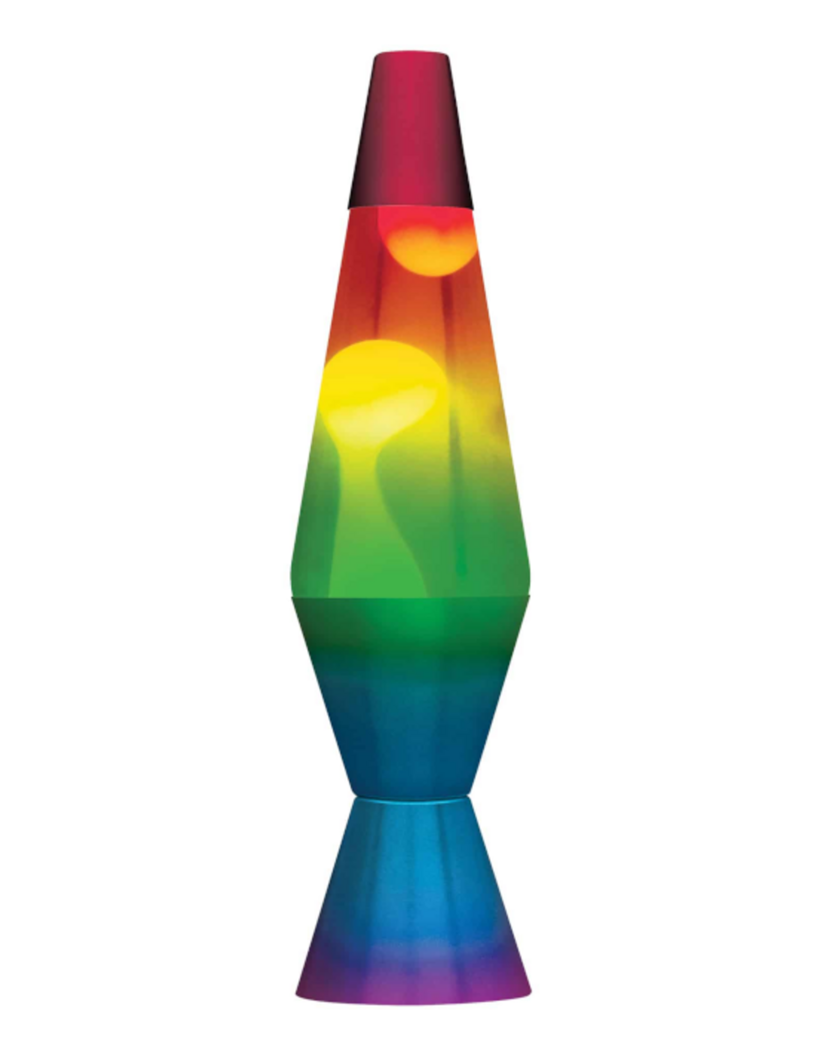 Lava the Original Lava the Original - 14.5" - White\Clear\Tri Colored Globe\Rainbow