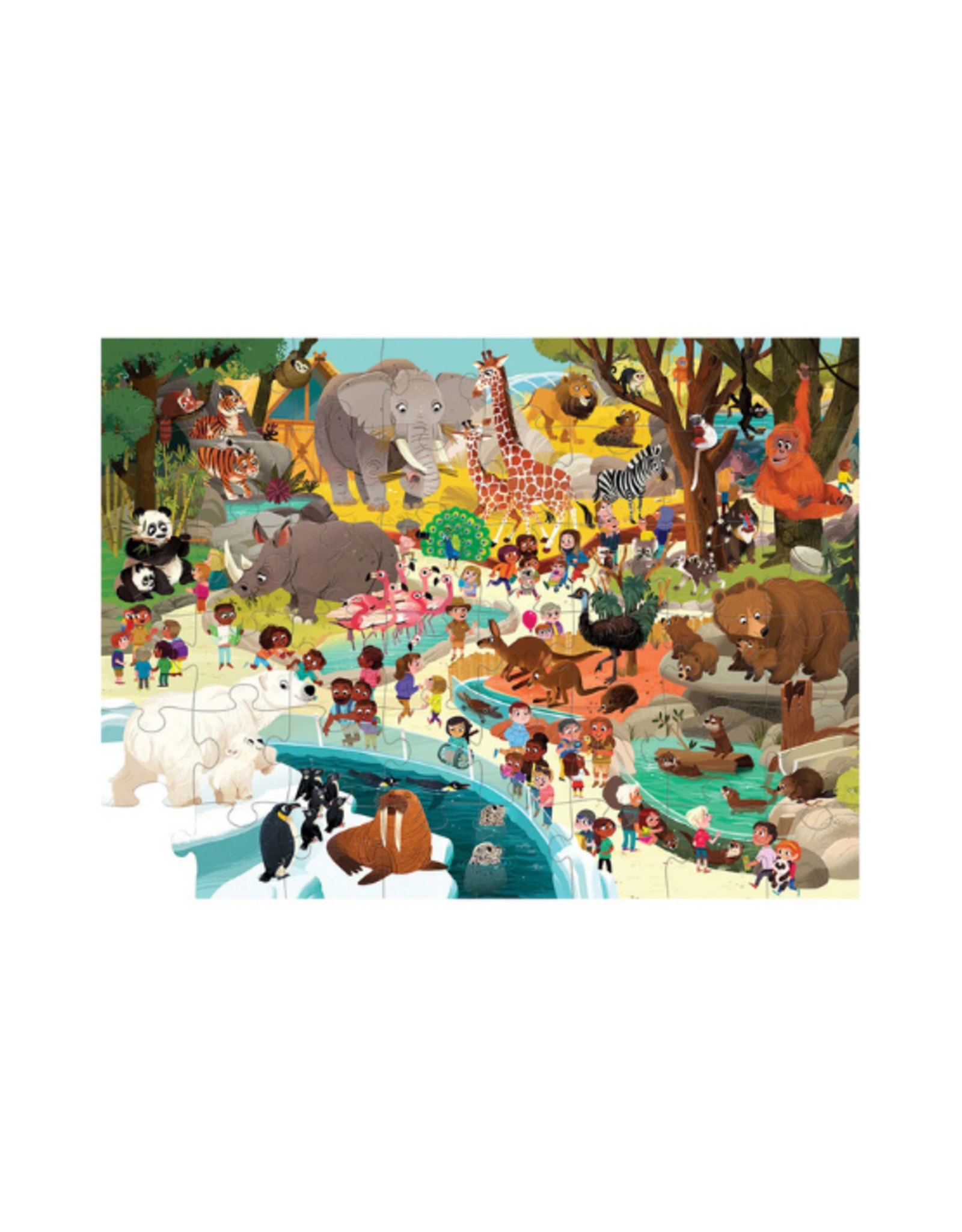 Crocodile Creek - 48pcs - Day at the Zoo