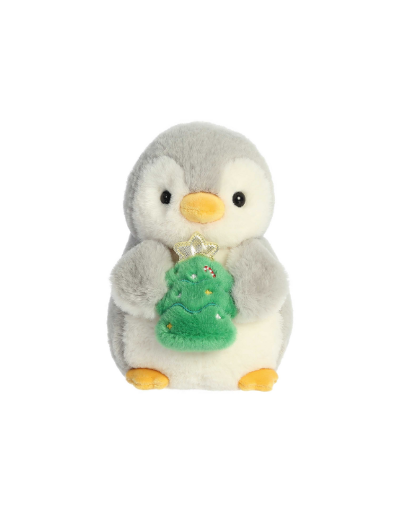 Aurora Aurora - PomPom Penguin™ - 8" Pompom With Christmas Tree