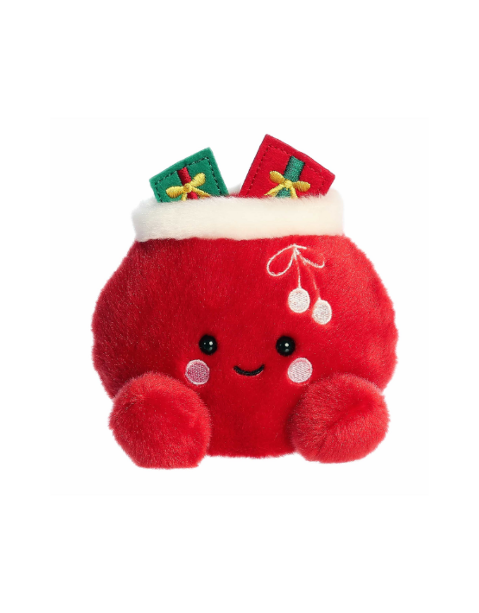 Aurora Aurora - Palm Pals 5" Velvet Santa Bag