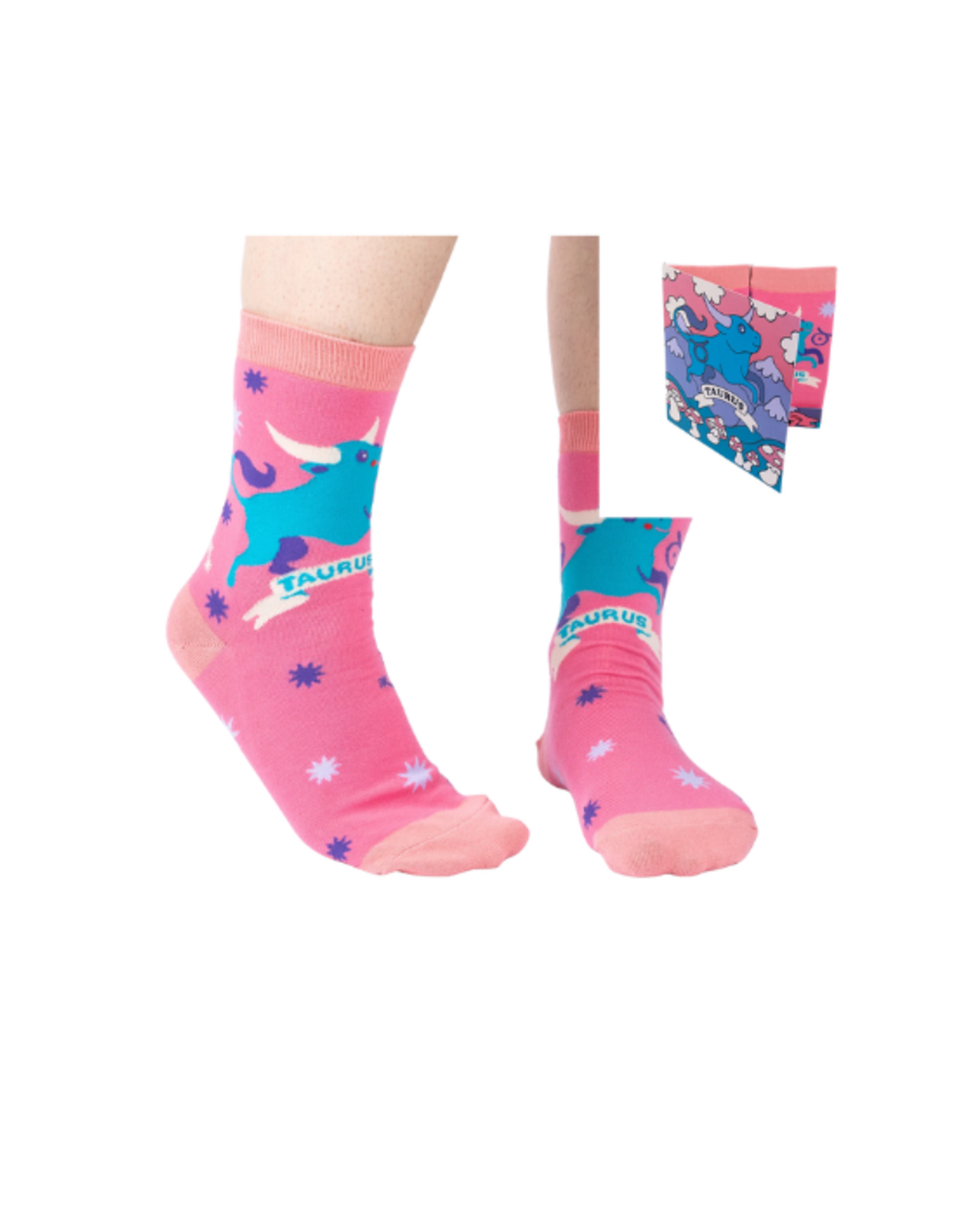Sock It To Me Sock It To Me - Taurus Greeting Card with Socks
