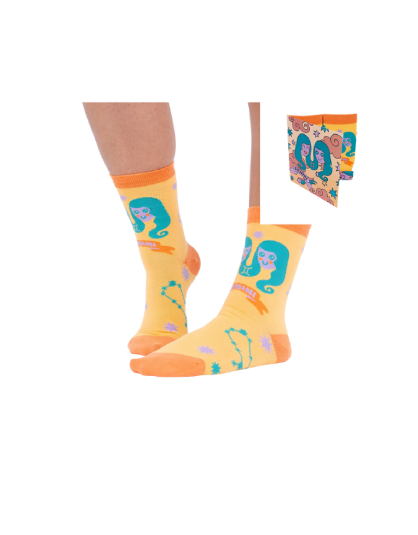 Sock It To Me Sock It To Me - Gemini Greeting Card with Socks