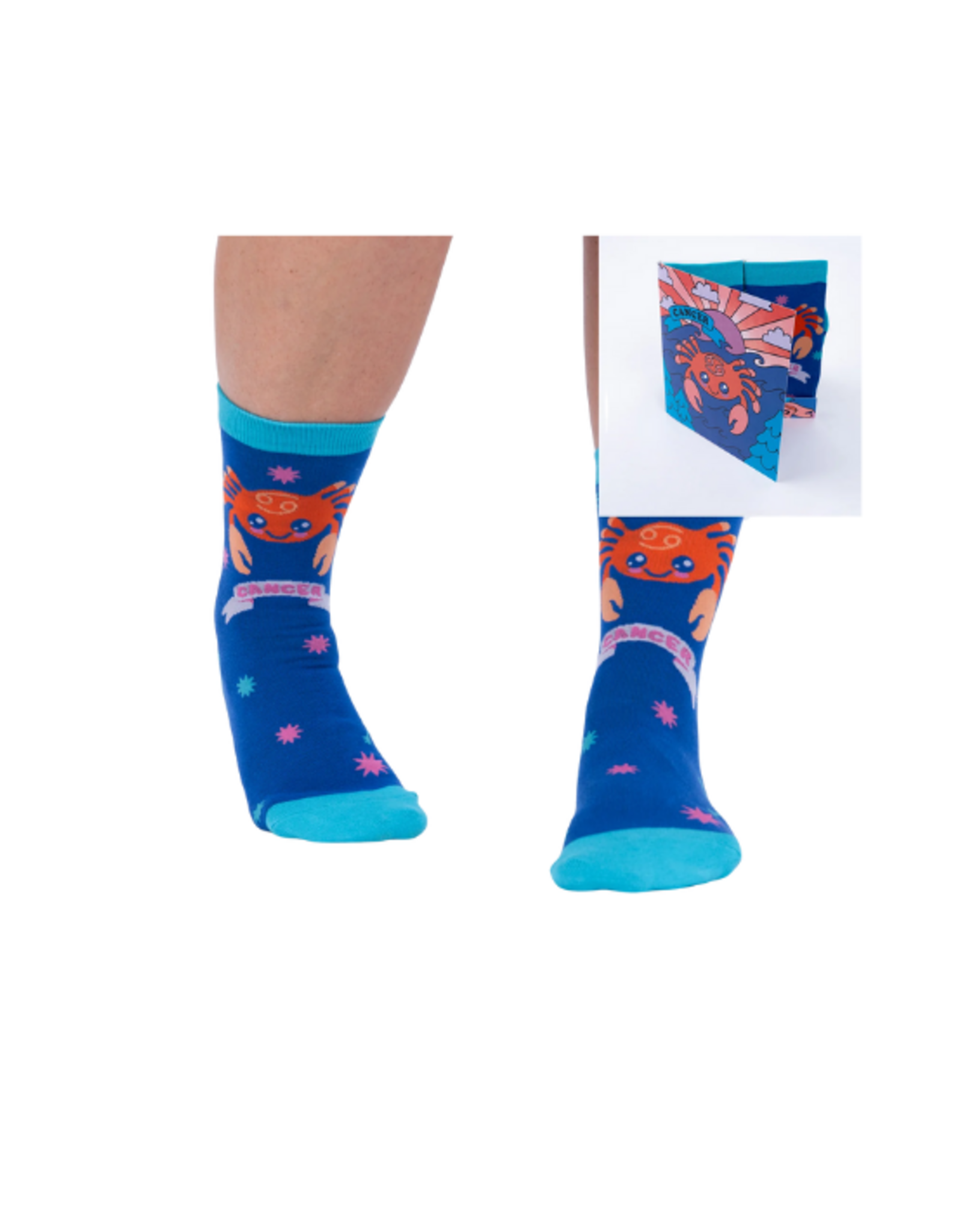 Sock It To Me Sock It To Me - Cancer Greeting Card with Socks