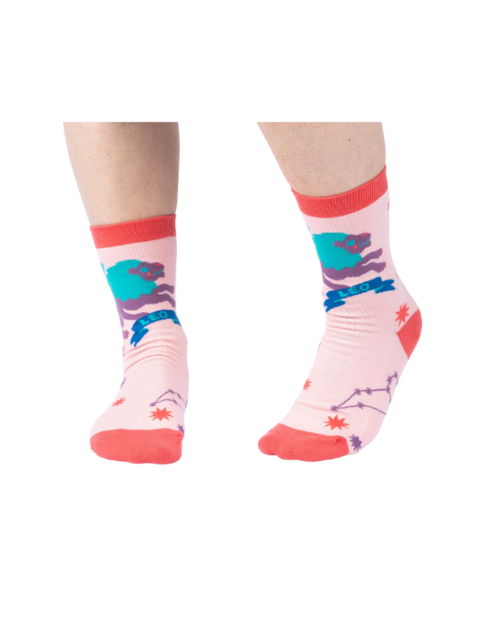 Sock It To Me Sock It To Me - Leo Greeting Card with Socks