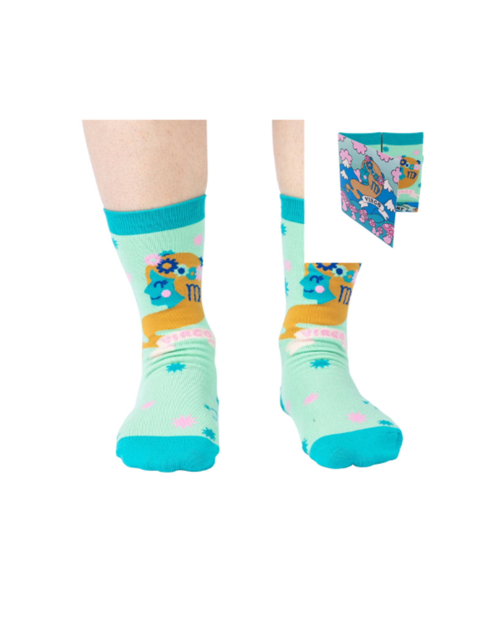 Sock It To Me Sock It To Me - Virgo Greeting Card with Socks