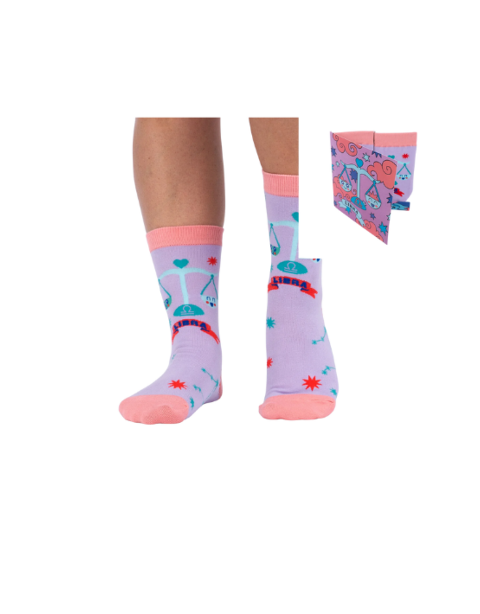 Sock It To Me Sock It To Me - Libra Greeting Card with Socks