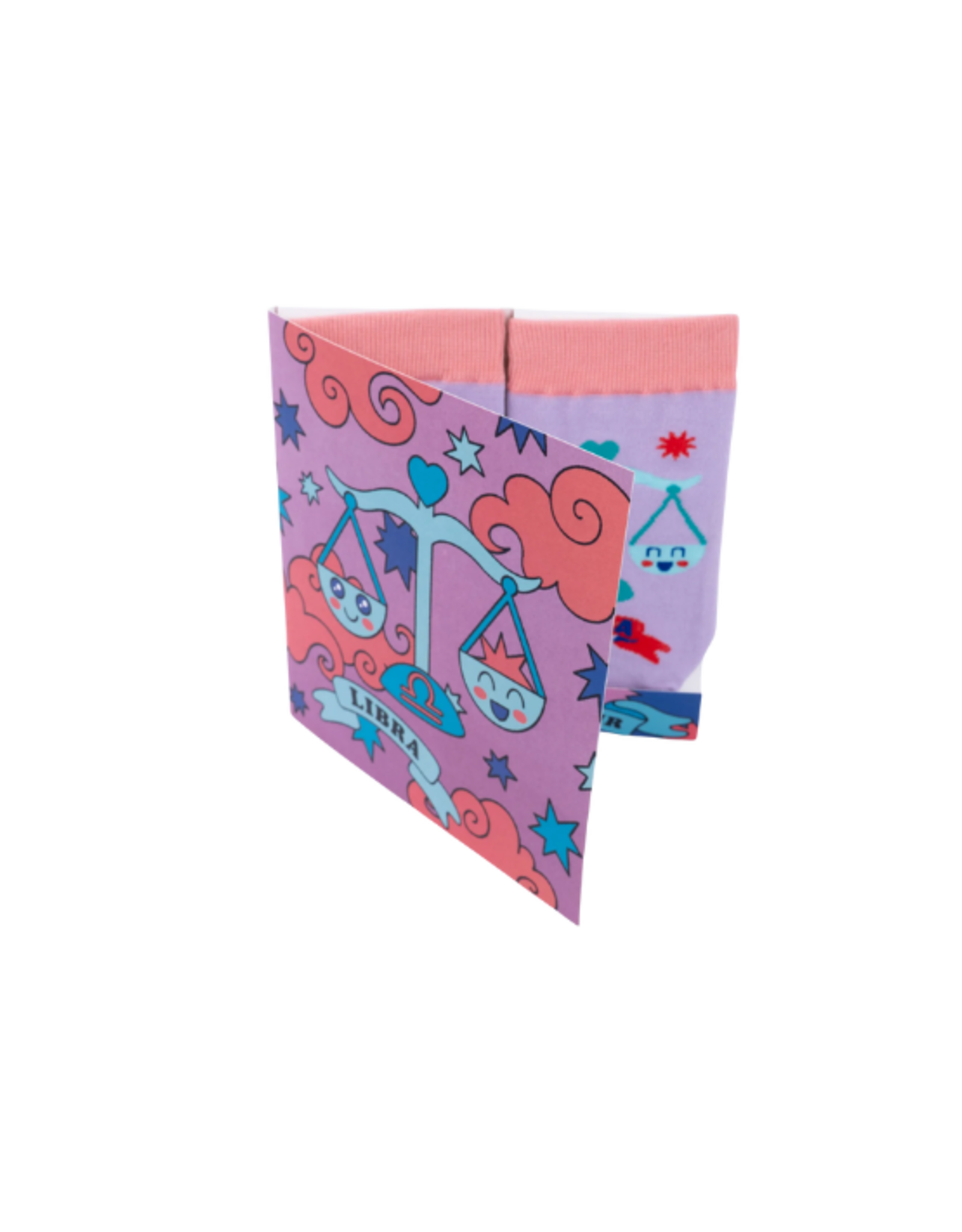 Sock It To Me Sock It To Me - Libra Greeting Card with Socks