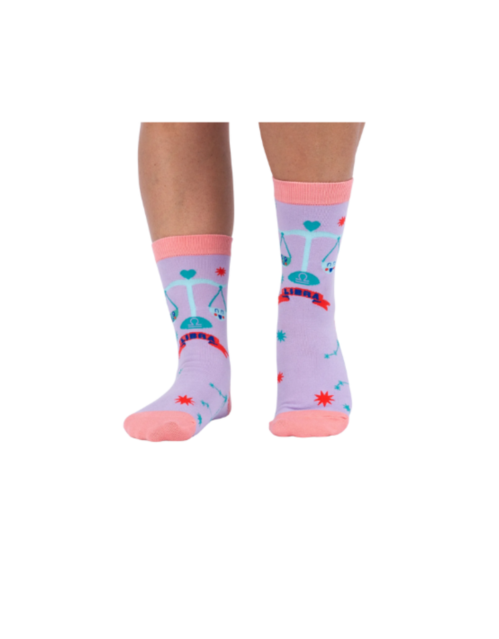 Sock It To Me Sock It To Me - Libra Greeting Card with Socks