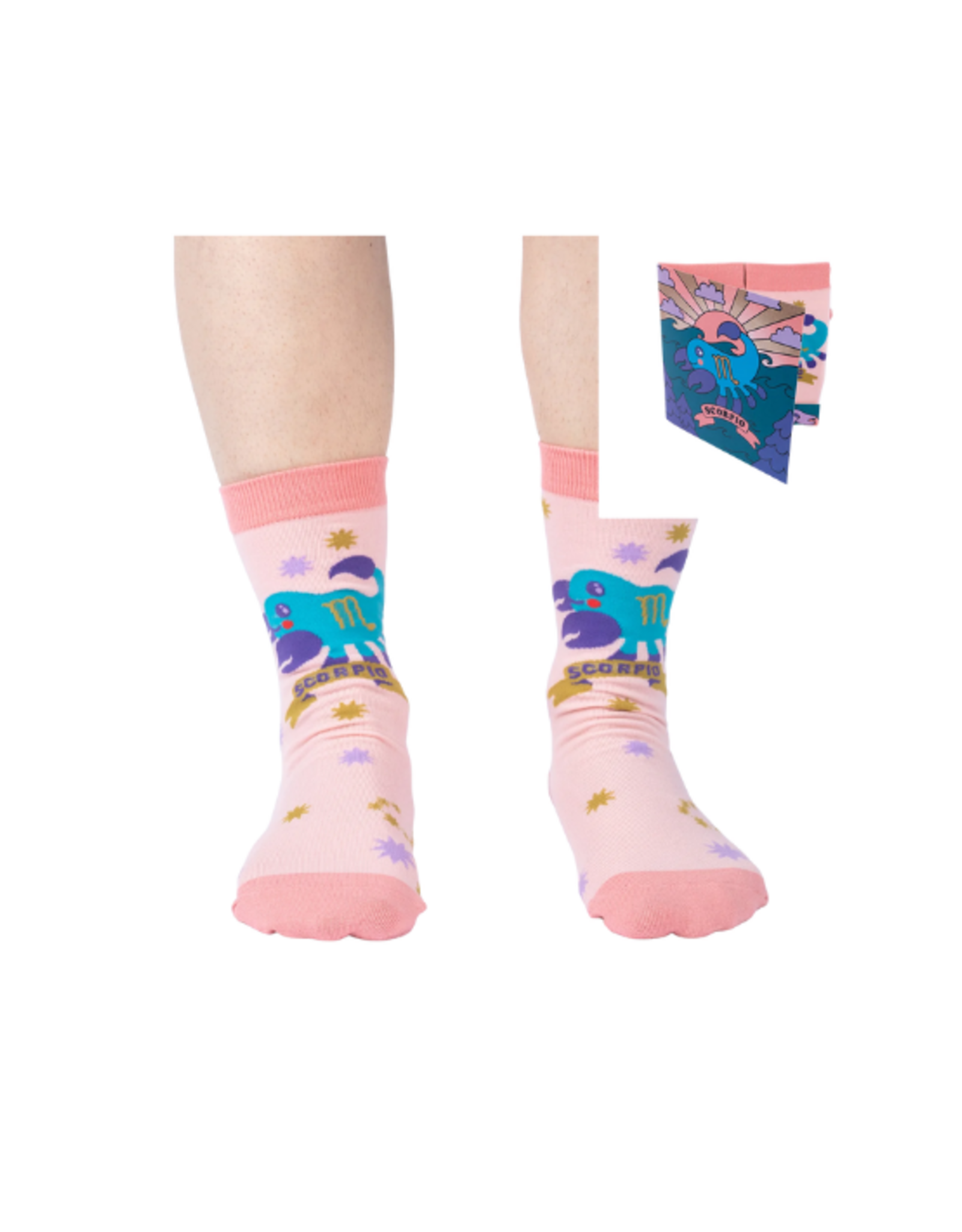 Sock It To Me Sock It To Me - Scorpio Greeting Card with Socks