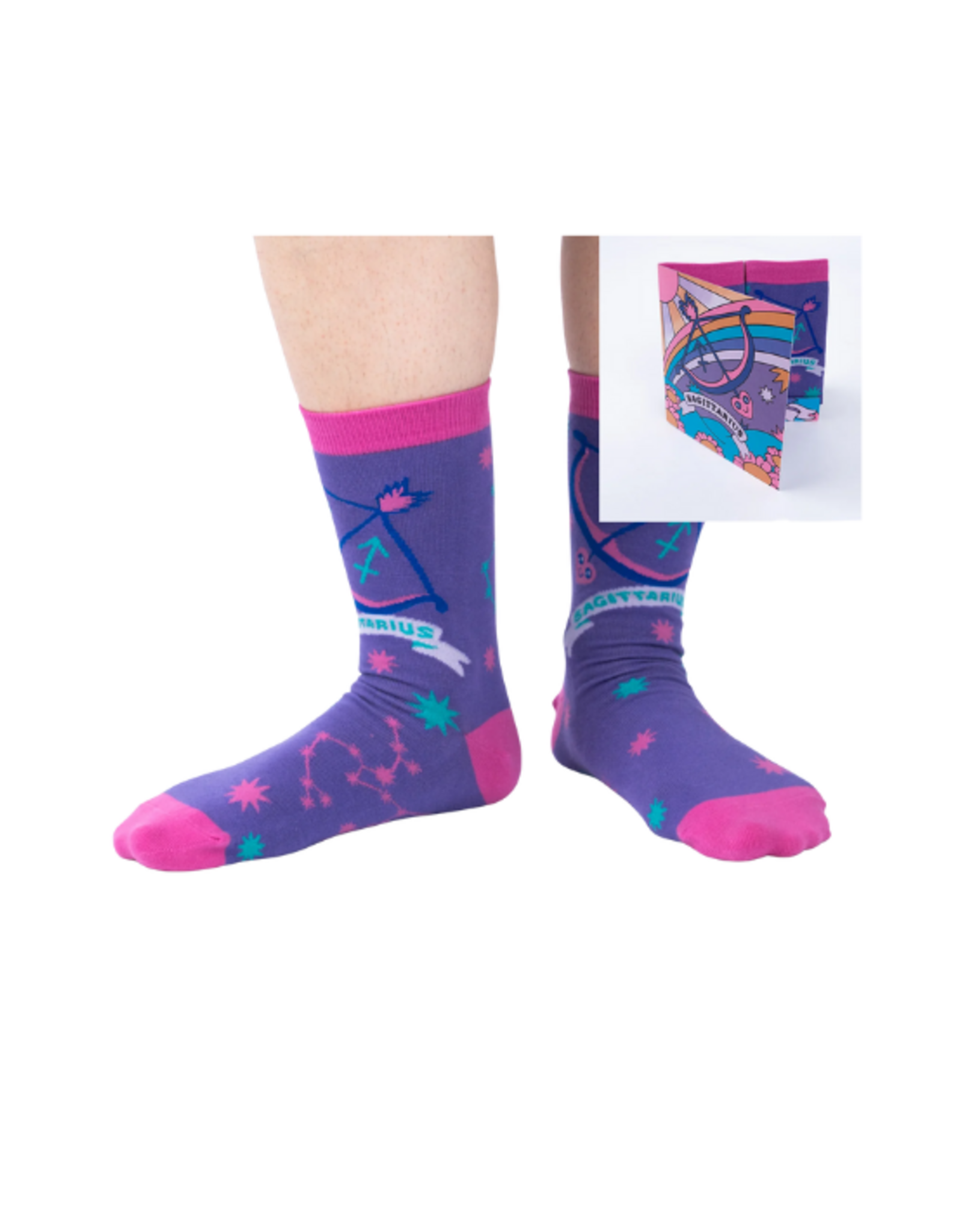 Sock It To Me Sock It To Me - Sagittarius Greeting Card with Socks