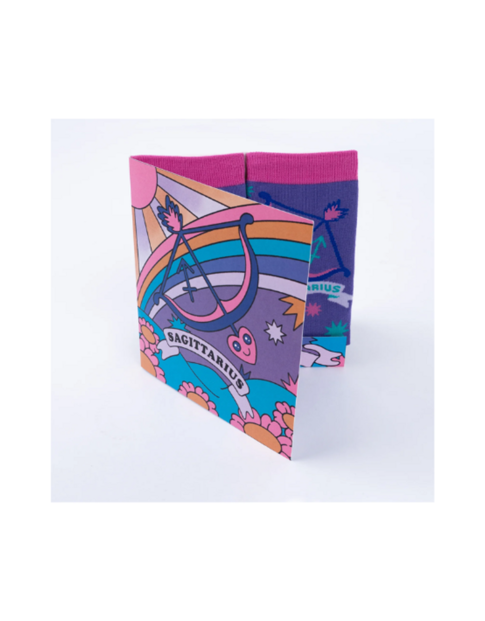 Sock It To Me Sock It To Me - Sagittarius Greeting Card with Socks