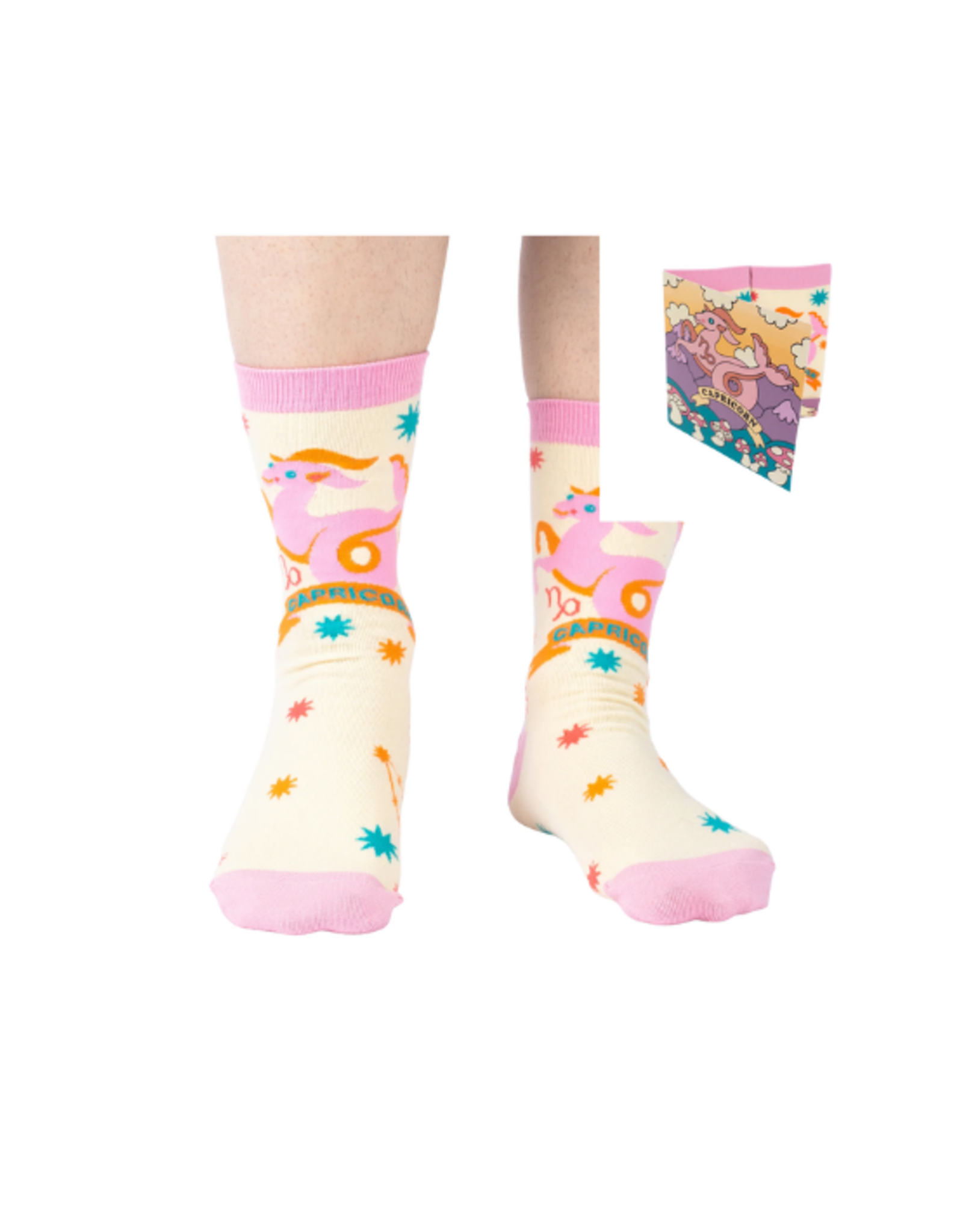 Sock It To Me Sock It To Me - Capricorn Greeting Card with Socks
