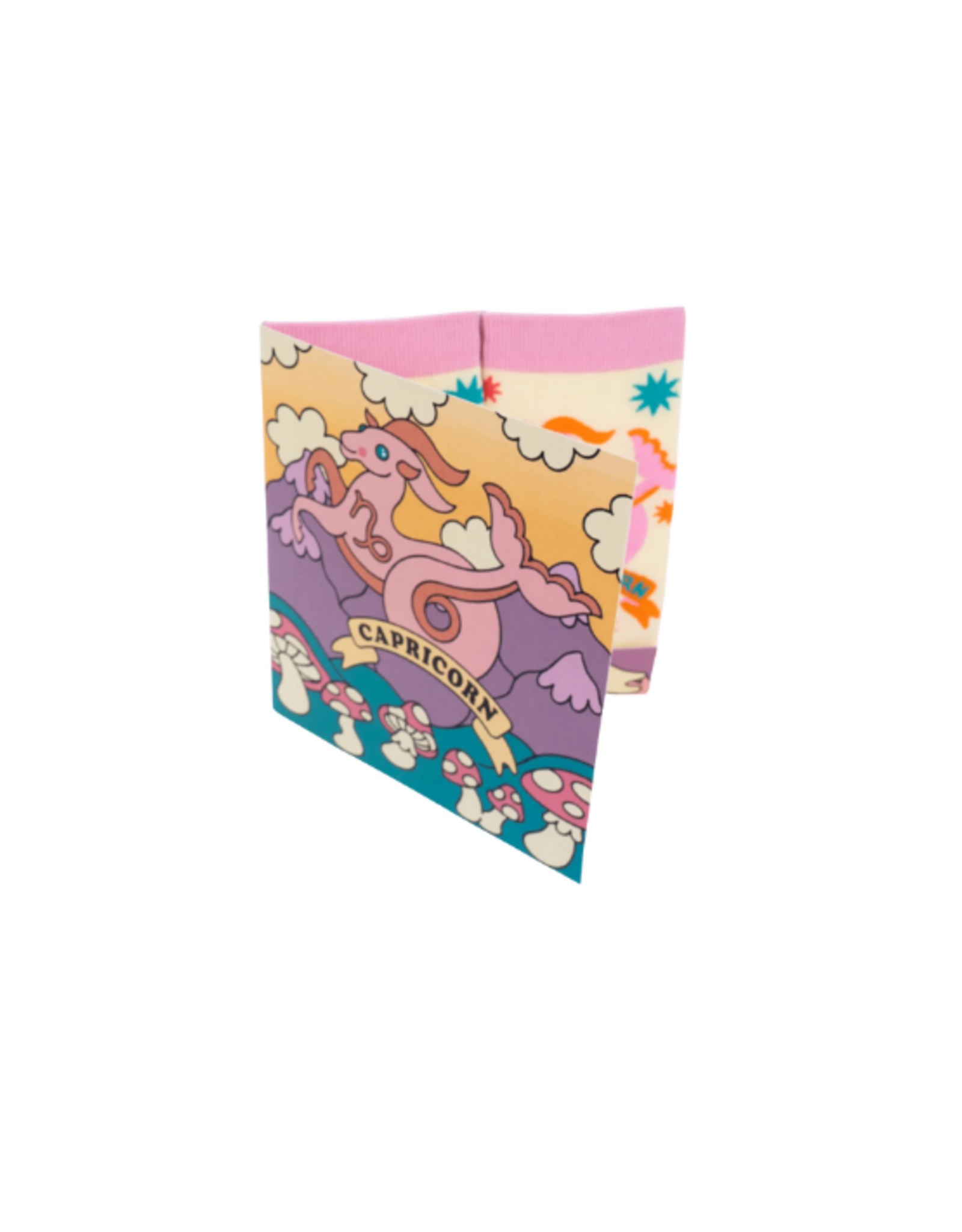 Sock It To Me Sock It To Me - Capricorn Greeting Card with Socks