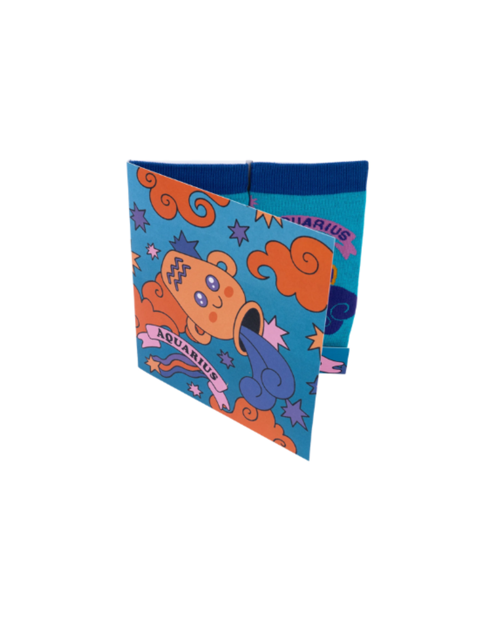 Sock It To Me Sock It To Me - Aquarius Greeting Card with Socks