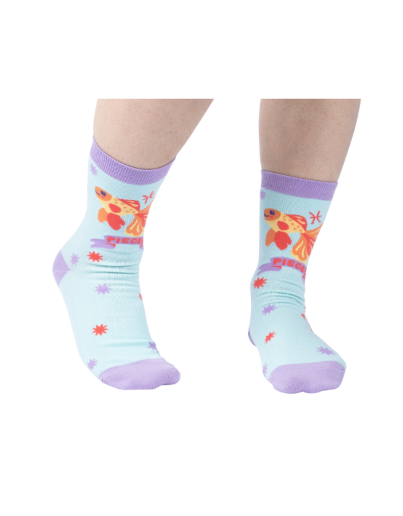 Sock It To Me Sock It To Me - Pisces Greeting Card with Socks