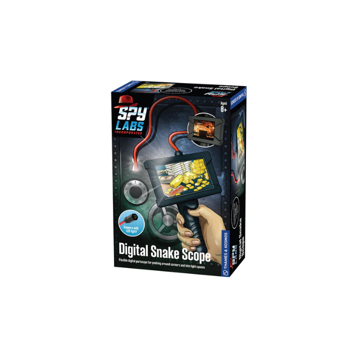 Thames & Kosmos Spy Labs Inc: Snake Scope Digitale - Periscopio Flessibile Da 66 Cm Con Fotocamera E Display LCD, Gioco Per Bambini 8+
