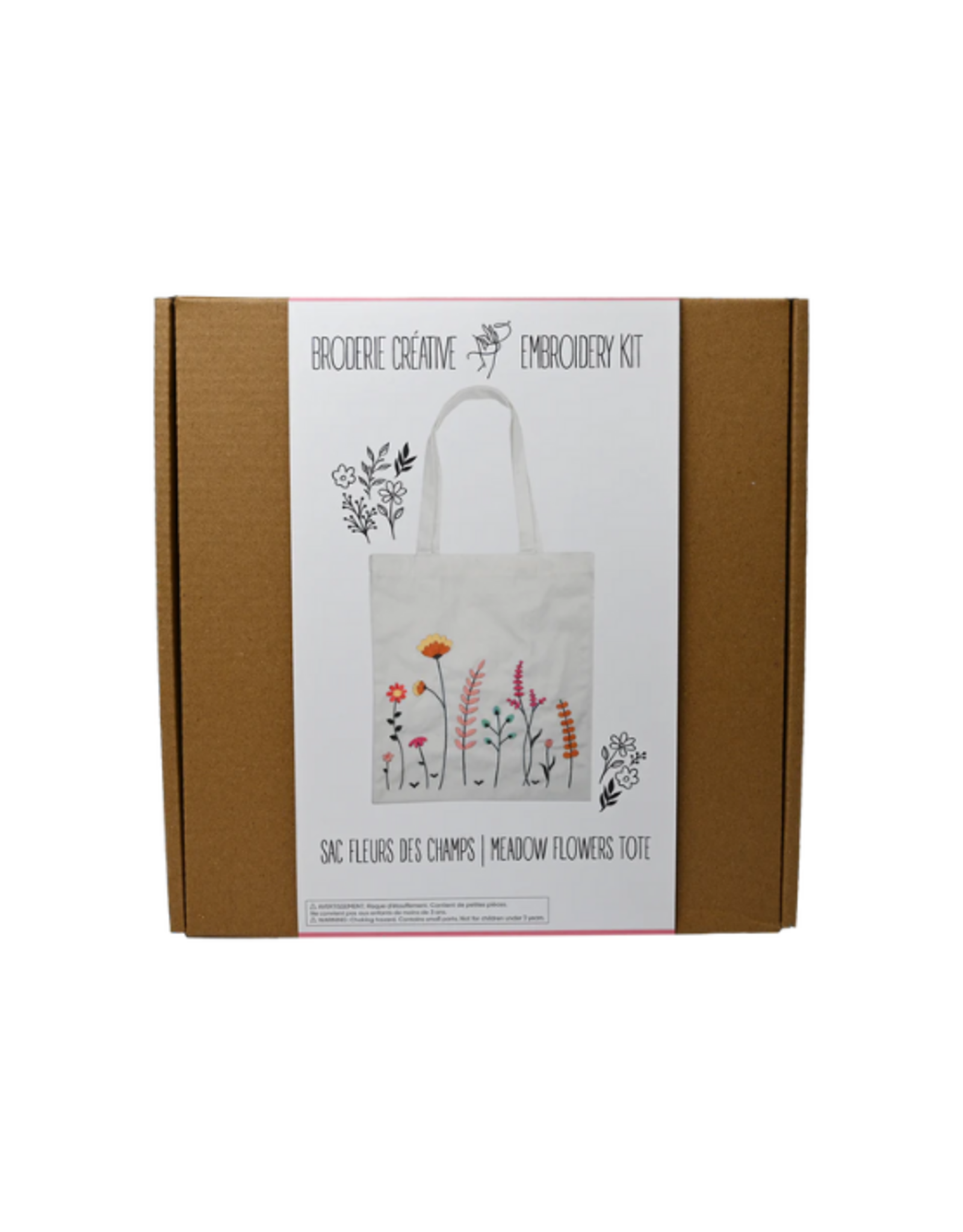 PBI Art PBI Art - Meadow Flowers Tote Bag Embroidery Kit