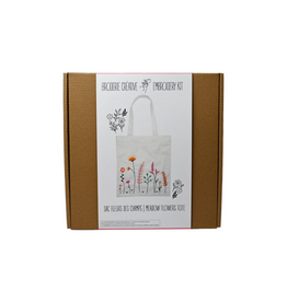 PBI Art Meadow Flowers Tote Bag Embroidery Kit