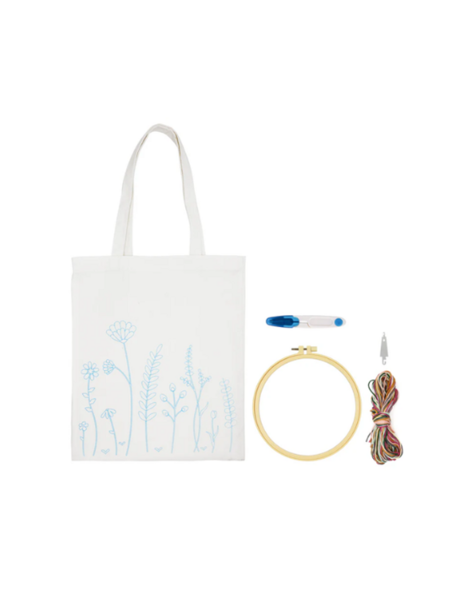 PBI Art PBI Art - Meadow Flowers Tote Bag Embroidery Kit
