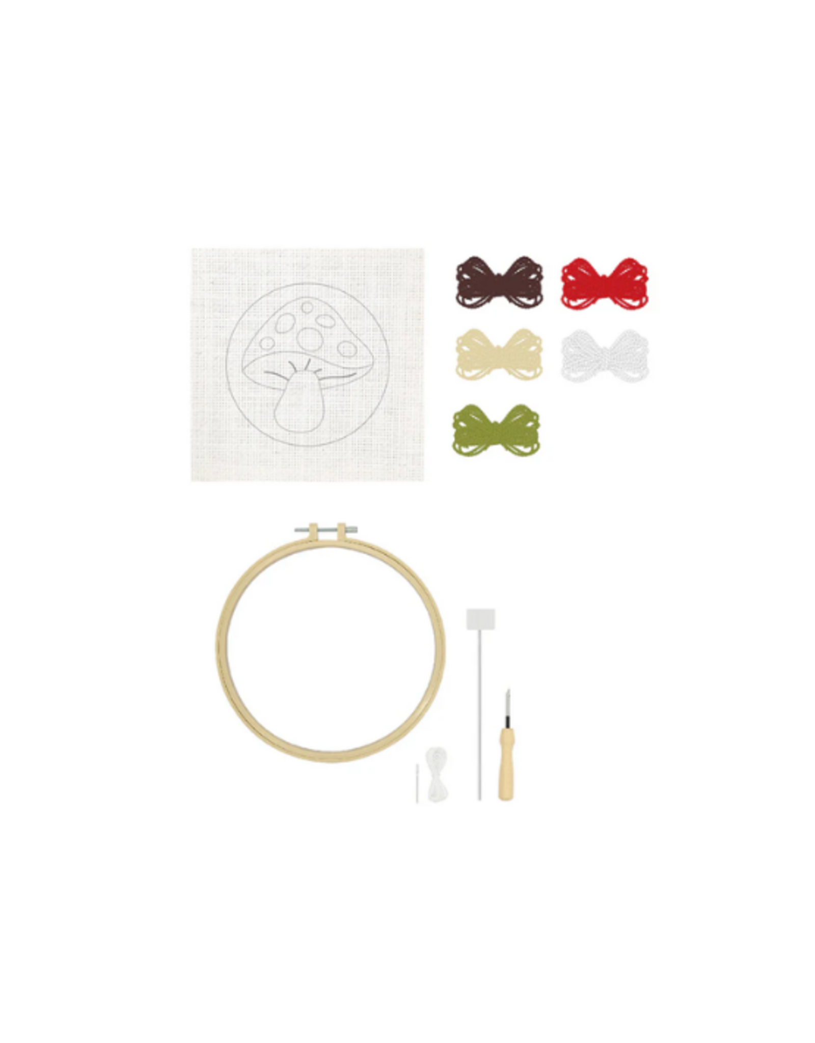 PBI Art PBI Art - Mushroom Home Décor Punch Needle Kit