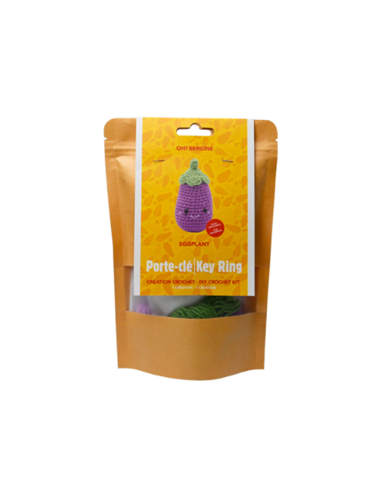 PBI Art PBI Art - Eggplant Key Ring DIY Crochet Kit