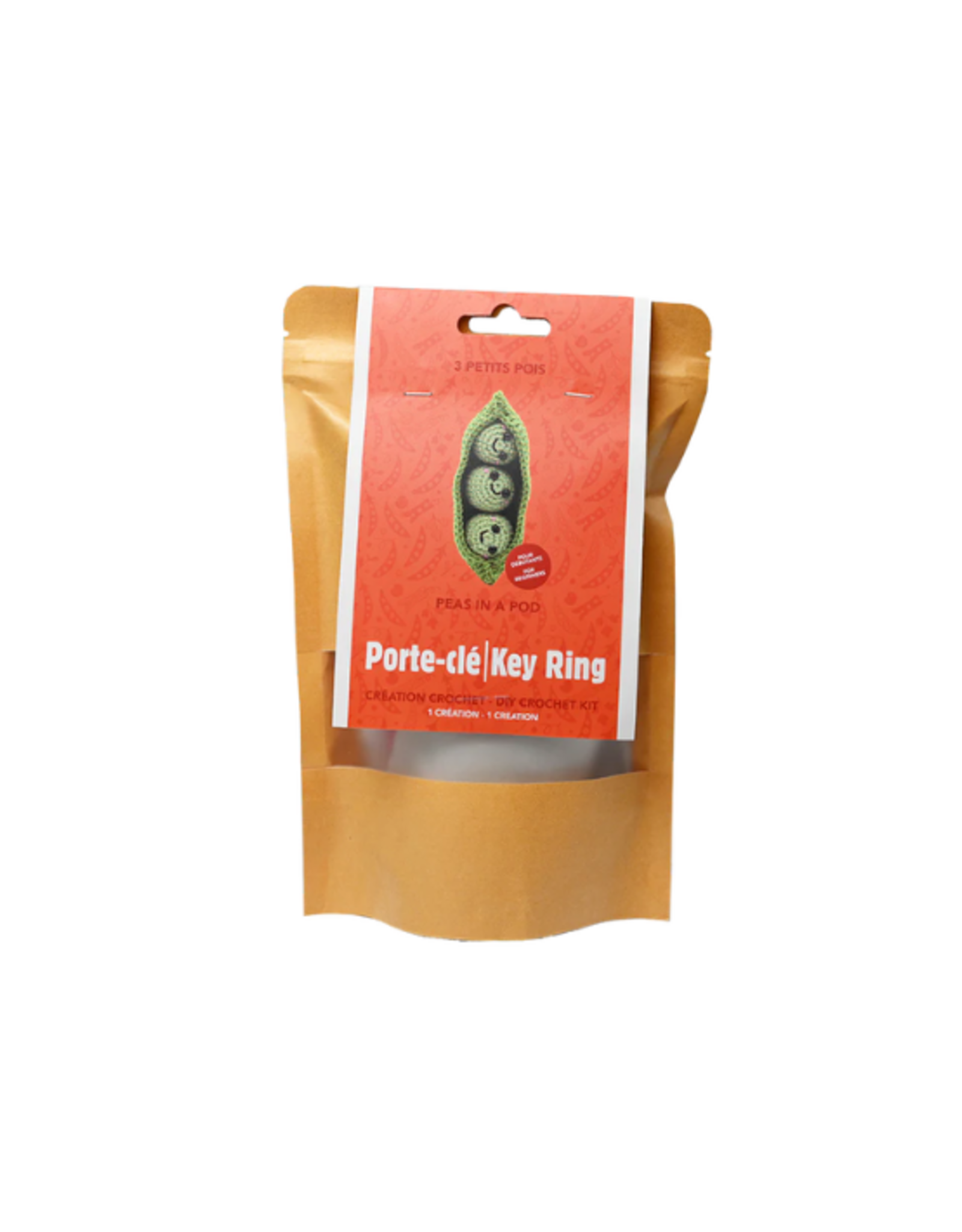 PBI Art PBI Art - Peas In A Pod Key Ring DIY Crochet Kit