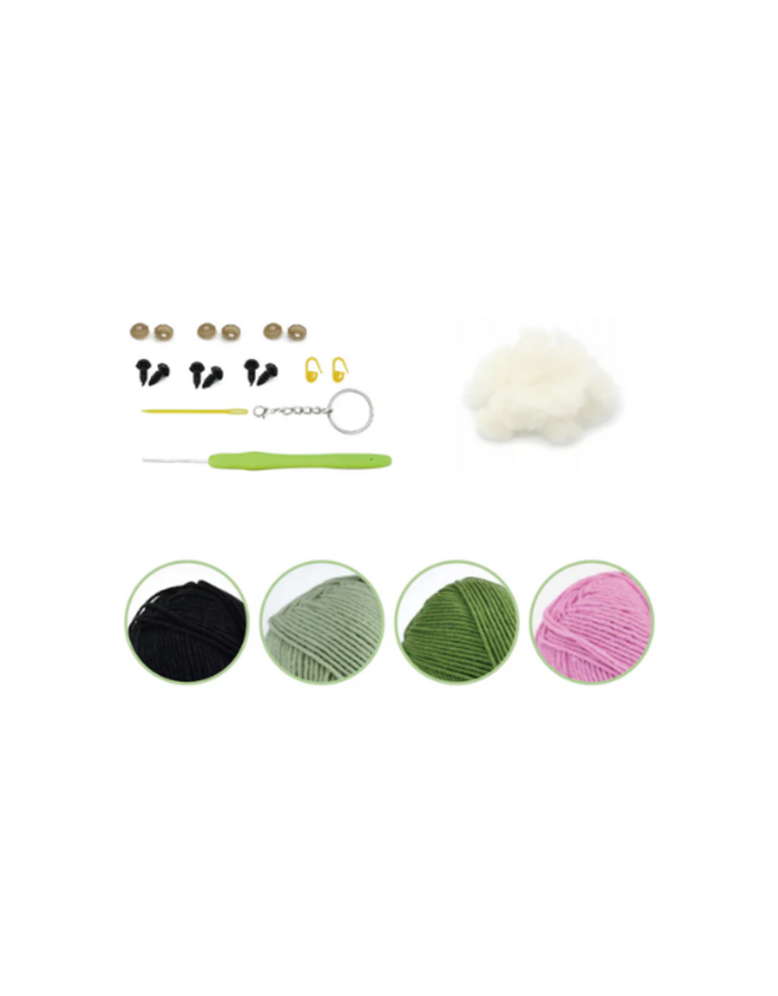 PBI Art PBI Art - Peas In A Pod Key Ring DIY Crochet Kit