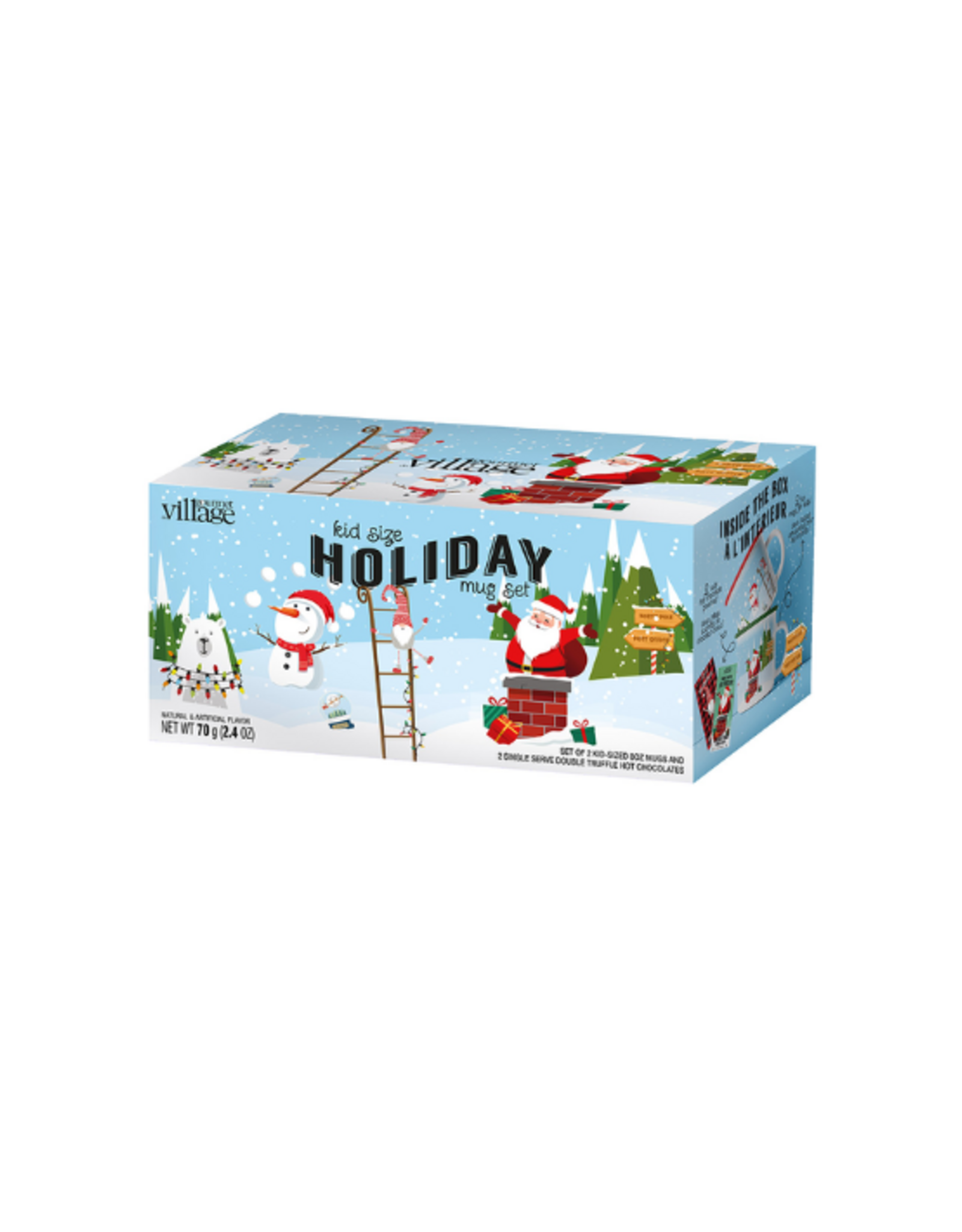 Gourmet Village Gourmet Village - Kids Size Holiday Mug Set of 2