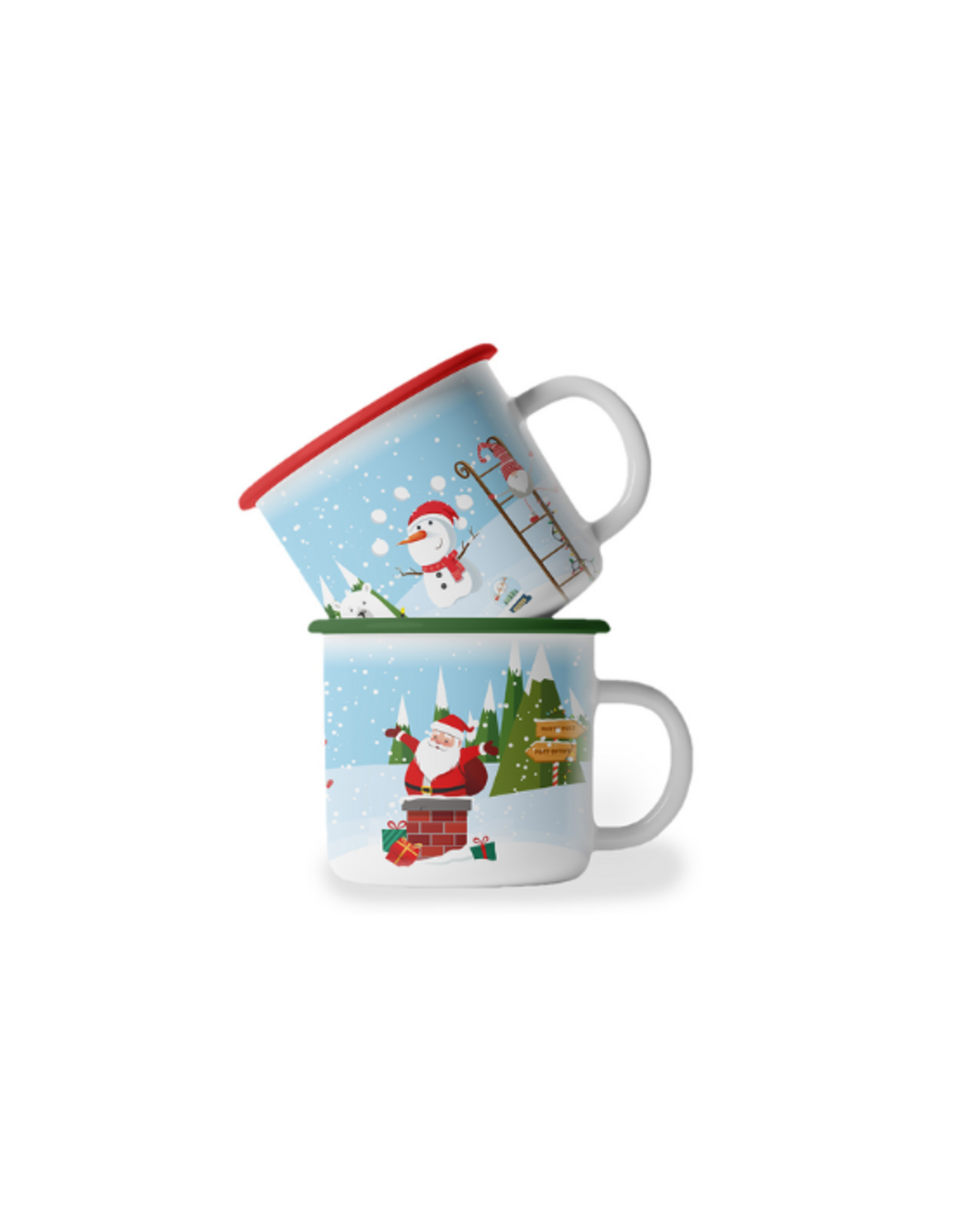 Gourmet Village Gourmet Village - Kids Size Holiday Mug Set of 2