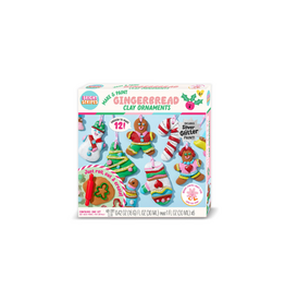 Bright Stripes Make & Paint Gingerbread Clay Ornaments