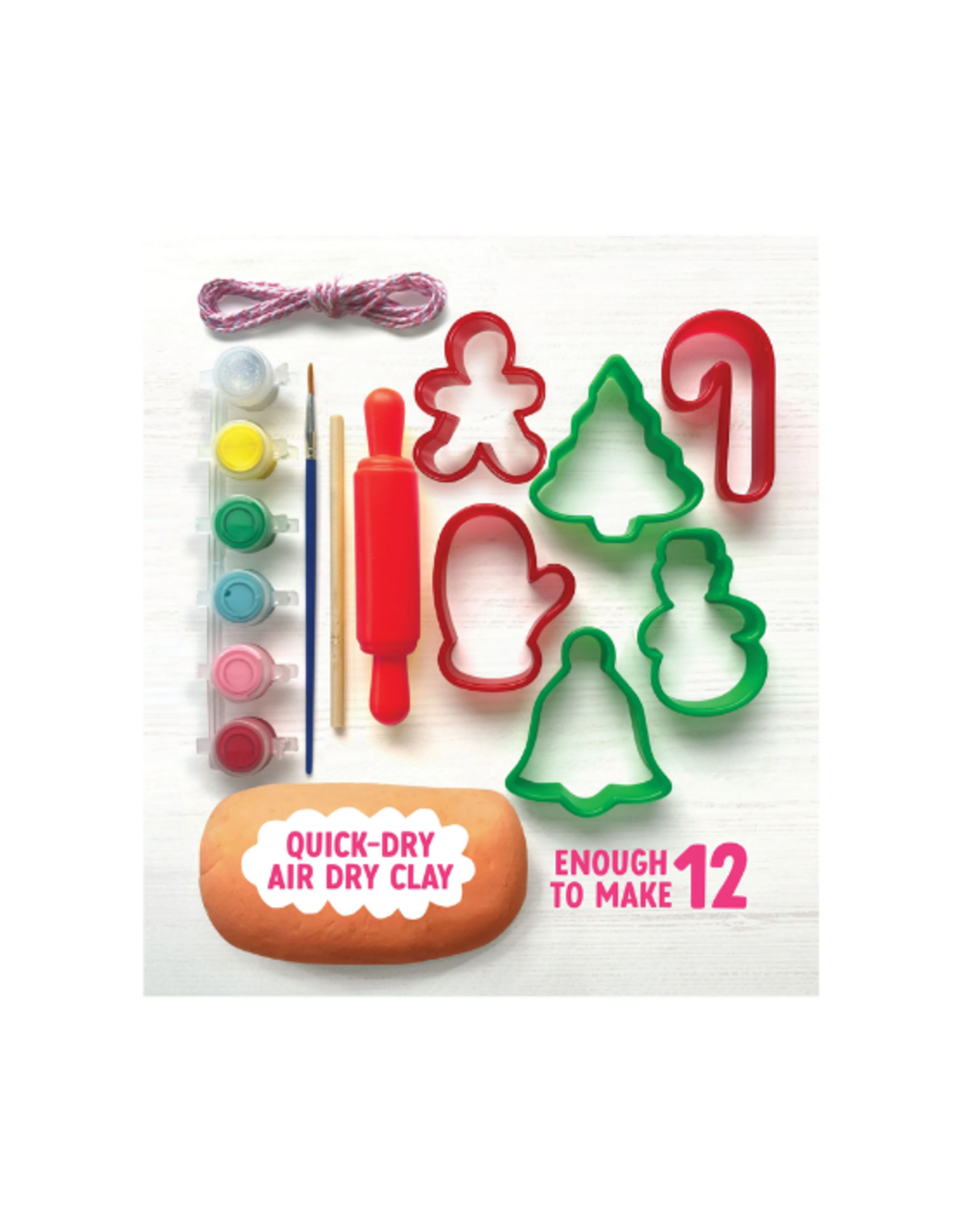 Bright Stripes Bright Stripes - Make & Paint Gingerbread Clay Ornaments