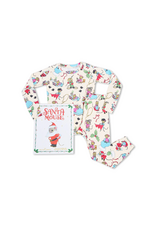 Books to Bed Books to Bed - Santa Mouse Flat Pack PJ Set With Book Size 4