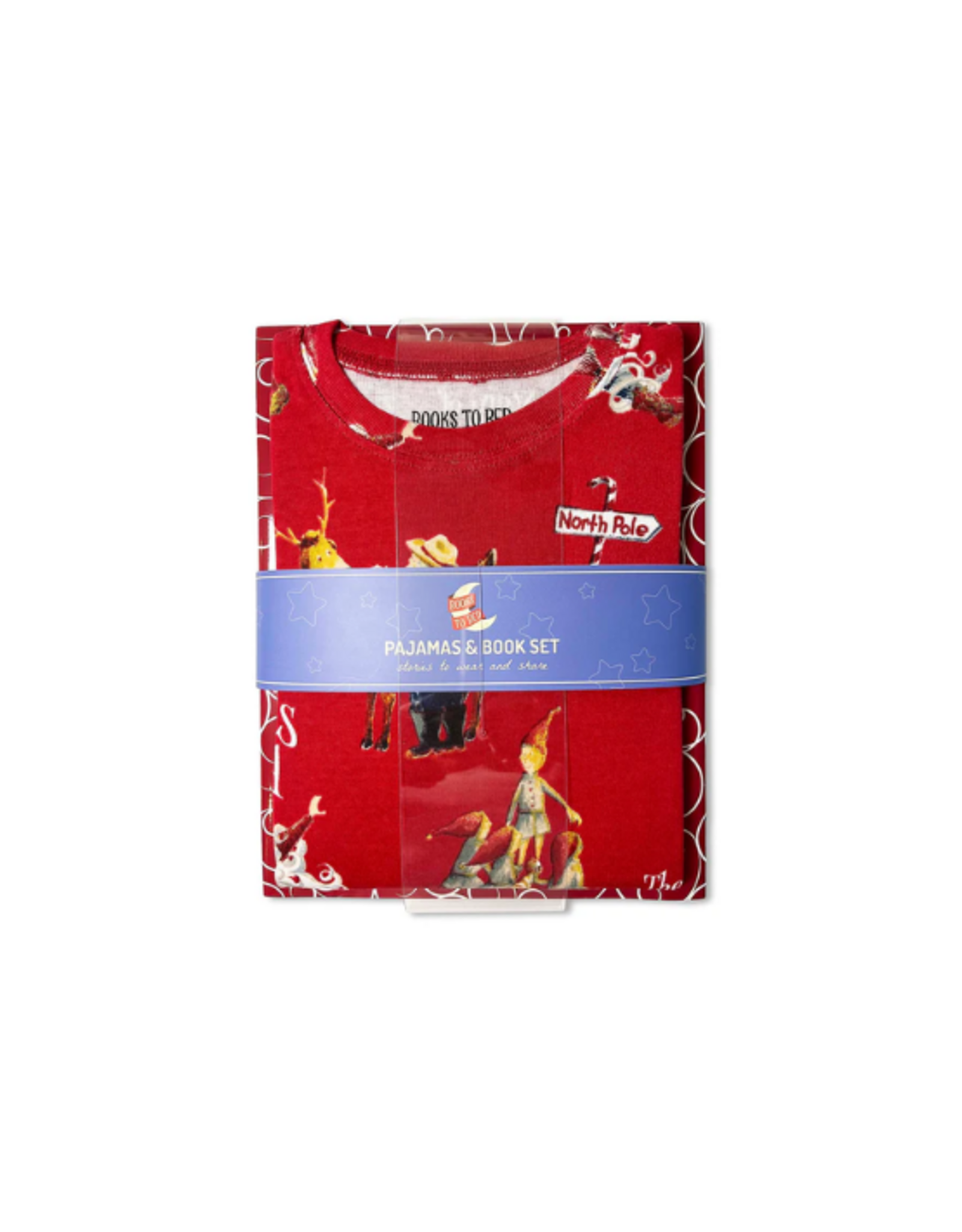 Books to Bed Books to Bed - The Story Of Santa's Beard Flat Pack PJ Set With Book Size 8