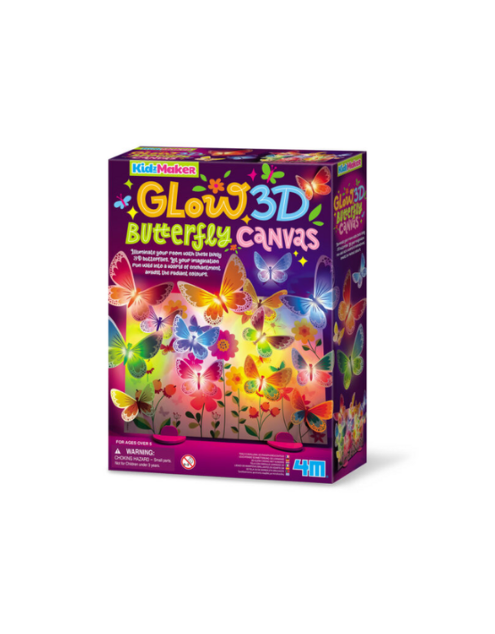 4M 4M - Glow 3D Butterfly Canvas