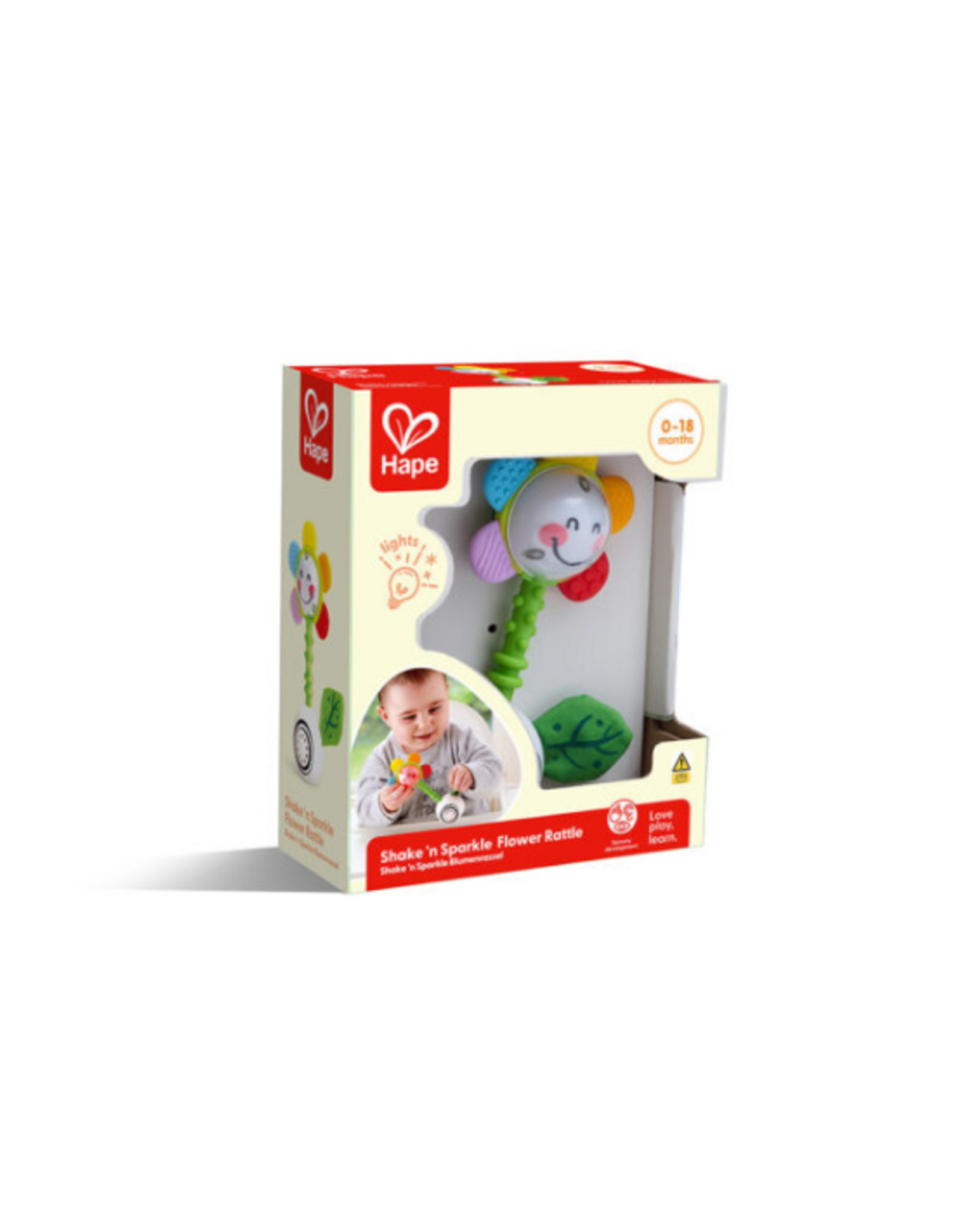 Hape Hape - Shake 'n' Sparkle Flower Rattle