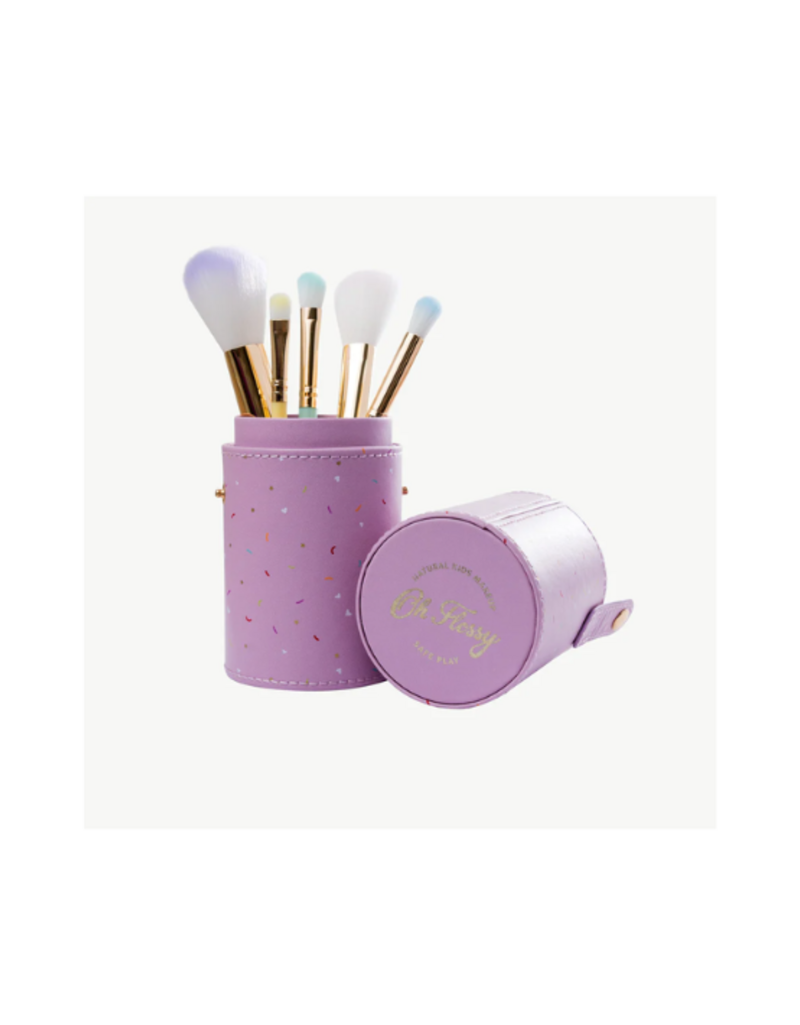 Oh Flossy Oh Flossy - 5-Piece Rainbow Makeup Brush Set