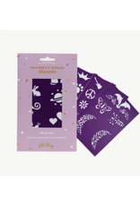Oh Flossy Oh Flossy - Reusable Adhesive Face Paint & Makeup Stencils - Purple