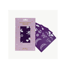 Oh Flossy Oh Flossy Reusable Adhesive Face Paint & Makeup Stencils - Purple