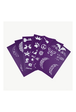 Oh Flossy Oh Flossy - Reusable Adhesive Face Paint & Makeup Stencils - Purple