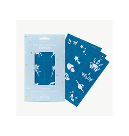 Oh Flossy Oh Flossy Reusable Adhesive Face Paint & Makeup Stencils - Teal