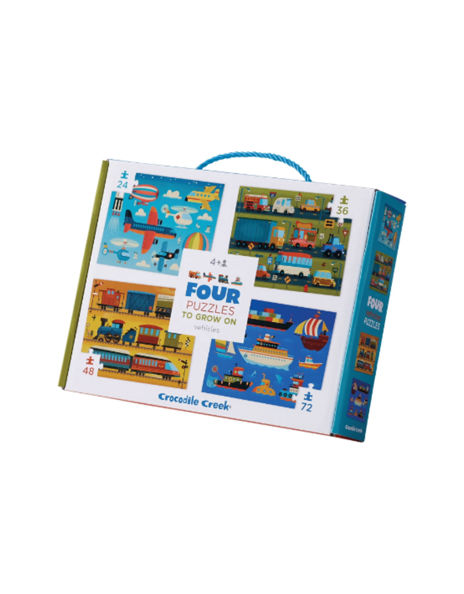 Crocodile Creek - Four Puzzles Vehicles