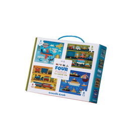 Four Puzzles Vehicles